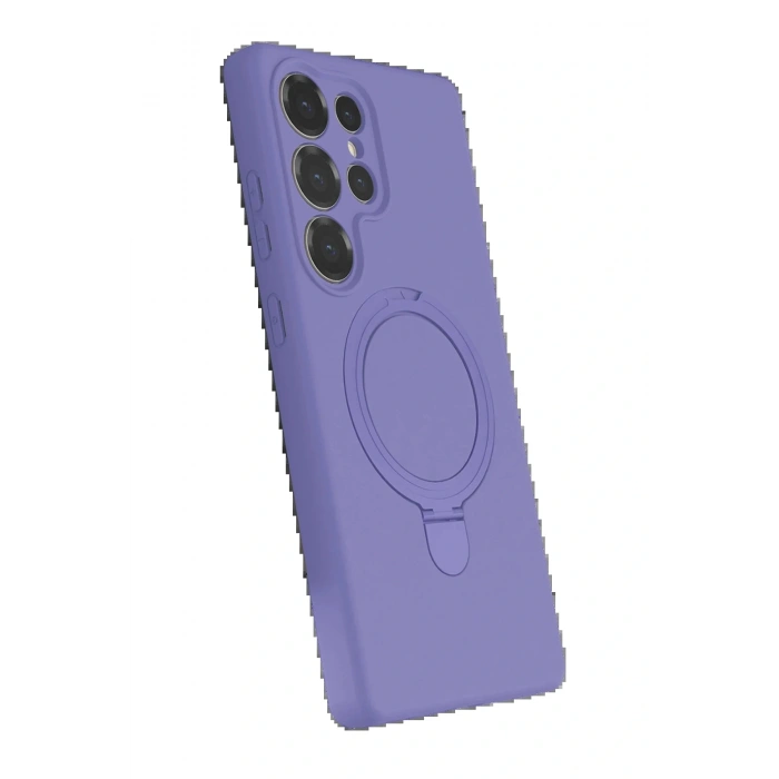 CPT05 Samsung Galaxy S25 Ultra Regal Magsafe Standlı Kapak - Lila