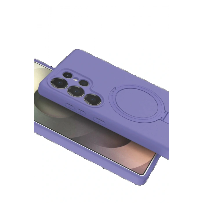 CPT05 Samsung Galaxy S25 Ultra Regal Magsafe Standlı Kapak - Lila