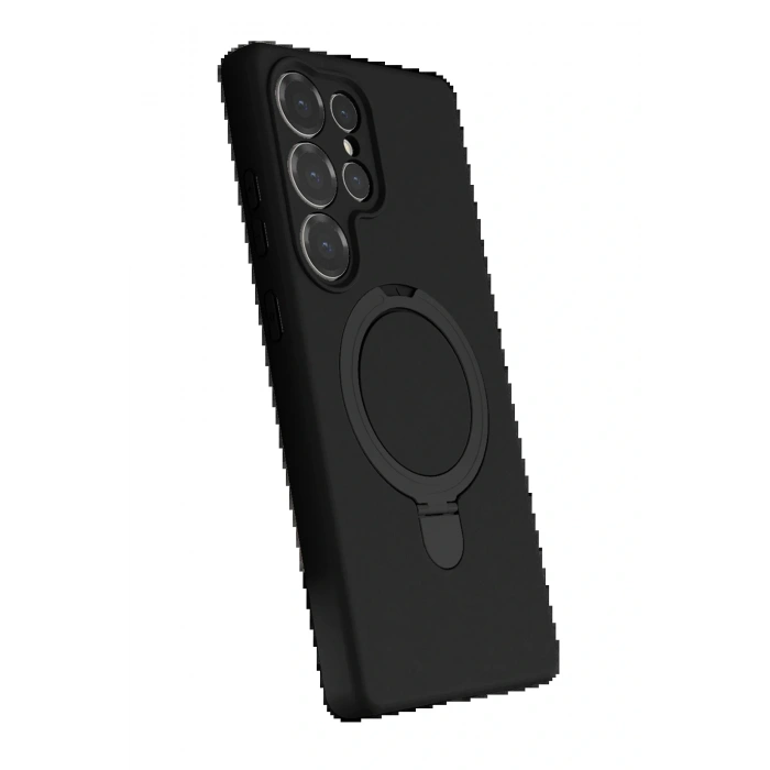 CPT05 Samsung Galaxy S25 Ultra Regal Magsafe Standlı Kapak - Siyah