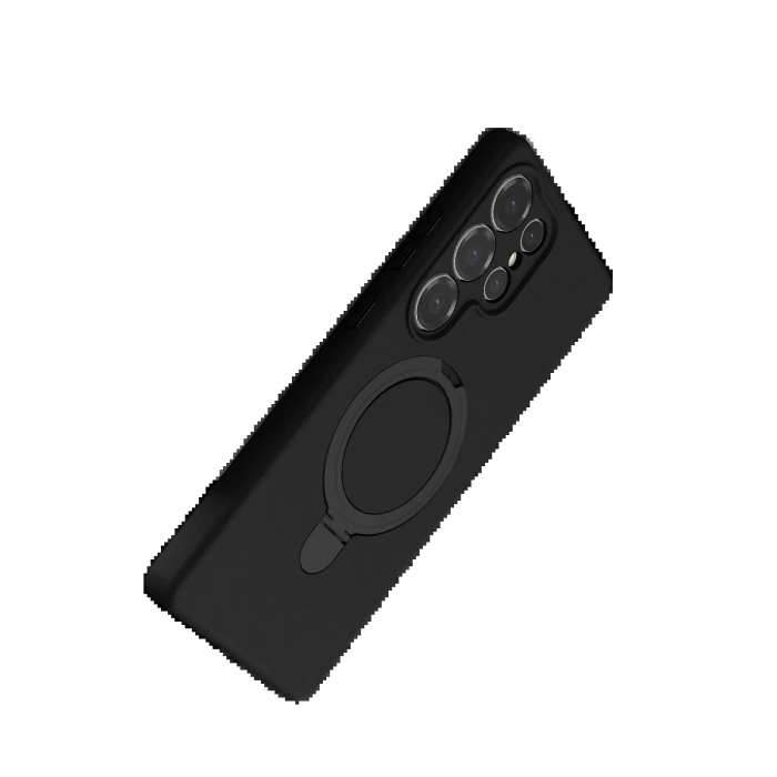 CPT05 Samsung Galaxy S25 Ultra Regal Magsafe Standlı Kapak - Siyah