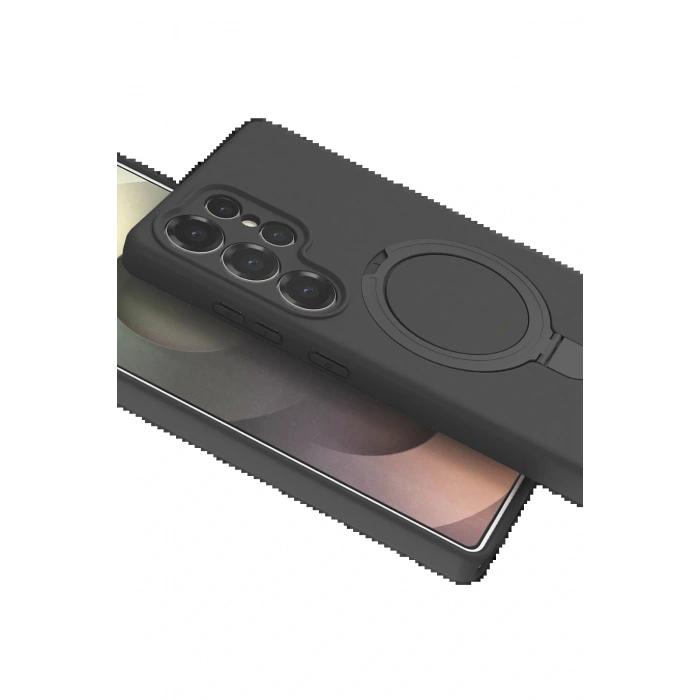 CPT05 Samsung Galaxy S25 Ultra Regal Magsafe Standlı Kapak - Titan Gri