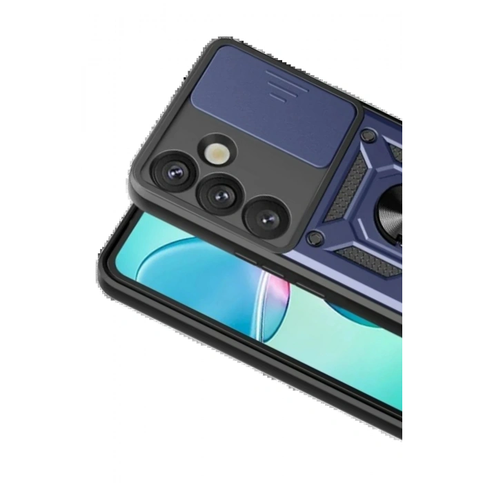 CPT05 Samsung Galaxy S26 Pars Lens Yüzüklü Silikon - Lacivert