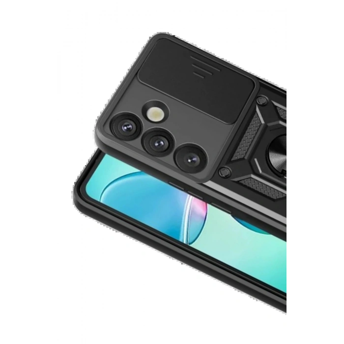 CPT05 Samsung Galaxy S26 Plus Pars Lens Yüzüklü Silikon - Siyah