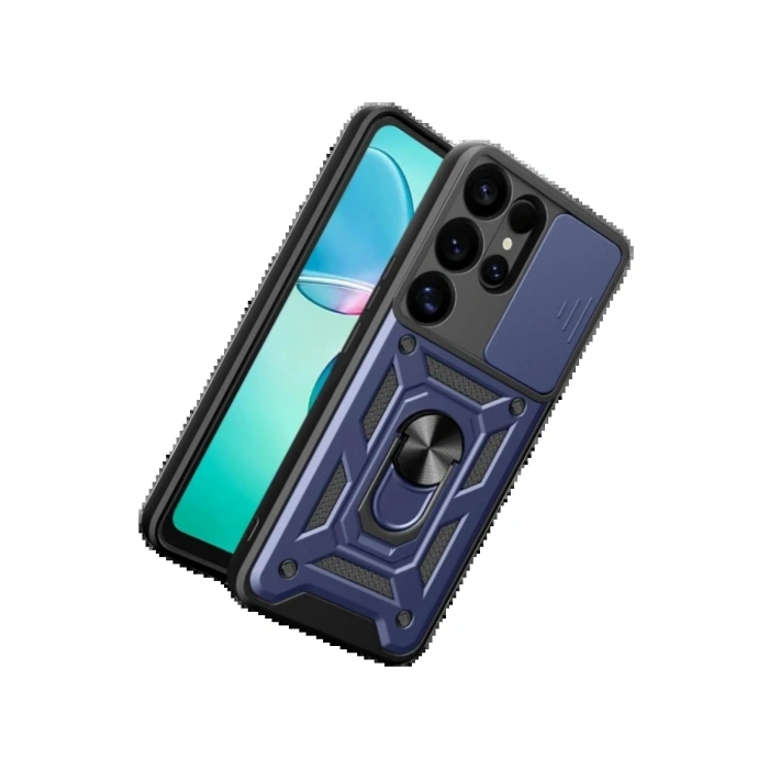 CPT05 Samsung Galaxy S26 Ultra Pars Lens Yüzüklü Silikon - Lacivert