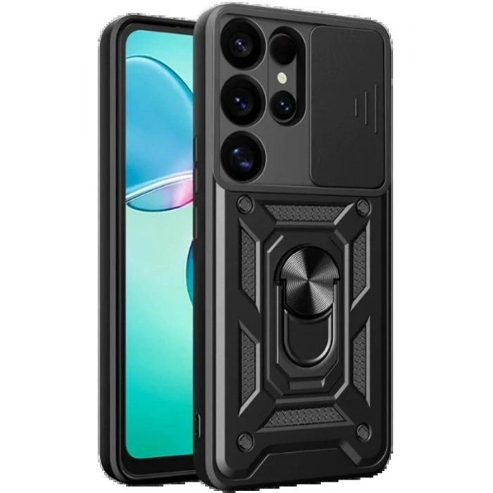 CPT05 Samsung Galaxy S26 Ultra Pars Lens Yüzüklü Silikon - Siyah