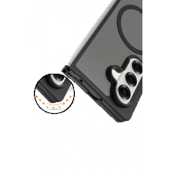 CPT05 Samsung Galaxy Z Fold 7 Jota Magsafe Kapak - Siyah