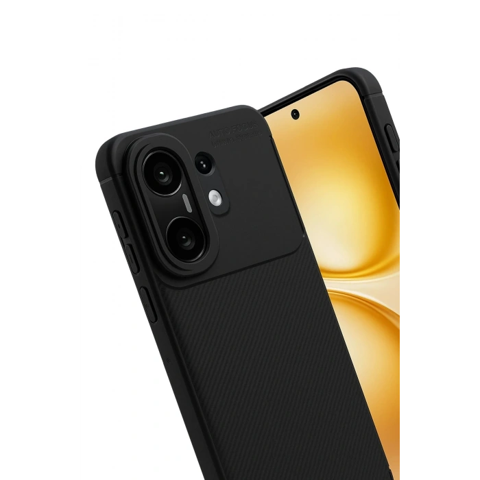 CPT05 Vivo X200 FE Auto Focus Karbon Kapak - Siyah