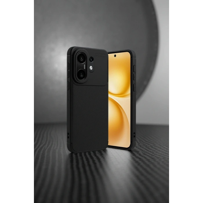 CPT05 Vivo X200 FE Auto Focus Karbon Kapak - Siyah