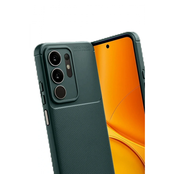 CPT05 Vivo Y29 4G Auto Focus Karbon Kapak - Koyu Yeşil