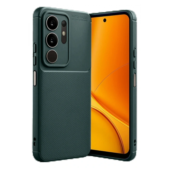 CPT05 Vivo Y29S Auto Focus Karbon Kapak - Koyu Yeşil