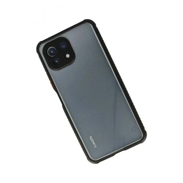 CPT05 Xiaomi Mİ 11 Lite Kılıf Miami Şeffaf Silikon - Siyah