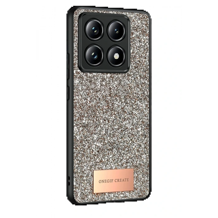 CPT05 Xiaomi Mi 14T Pro Bright Simli Kapak - Gold