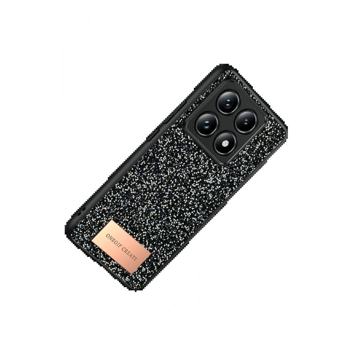 CPT05 Xiaomi Mi 14T Pro Bright Simli Kapak - Siyah