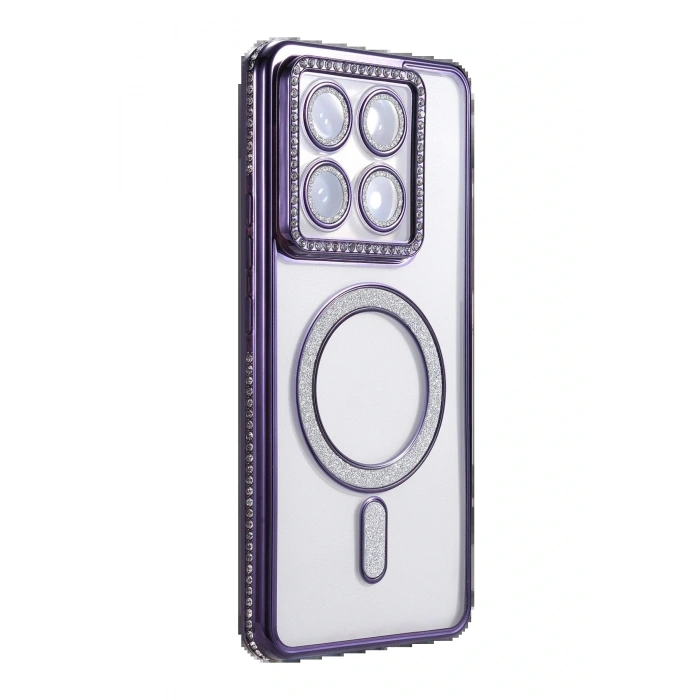 CPT05 Xiaomi Mi 14T Pro Joke Simli Magneticsafe Kılıf - Derin Mor