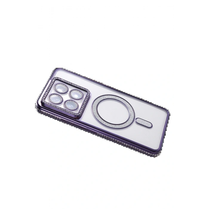 CPT05 Xiaomi Mi 14T Pro Joke Simli Magneticsafe Kılıf - Derin Mor