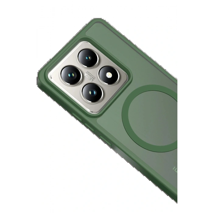 CPT05 Xiaomi Mi 14T Pro Jota Magsafe Kapak - Koyu Yeşil