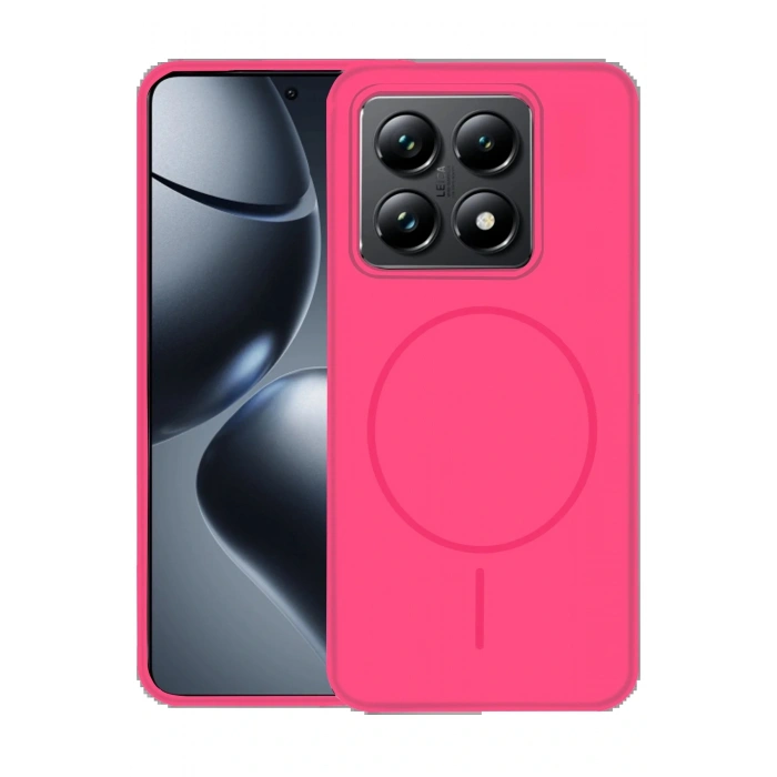 CPT05 Xiaomi Mi 14T Pro Kılıf Jully Magsafe Kapak - Fuşya