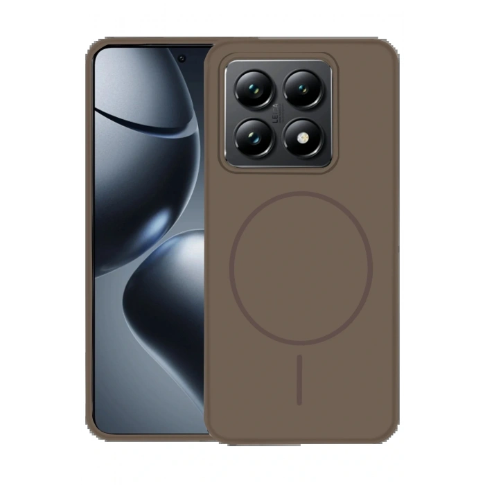 CPT05 Xiaomi Mi 14T Pro Kılıf Jully Magsafe Kapak - Kahverengi