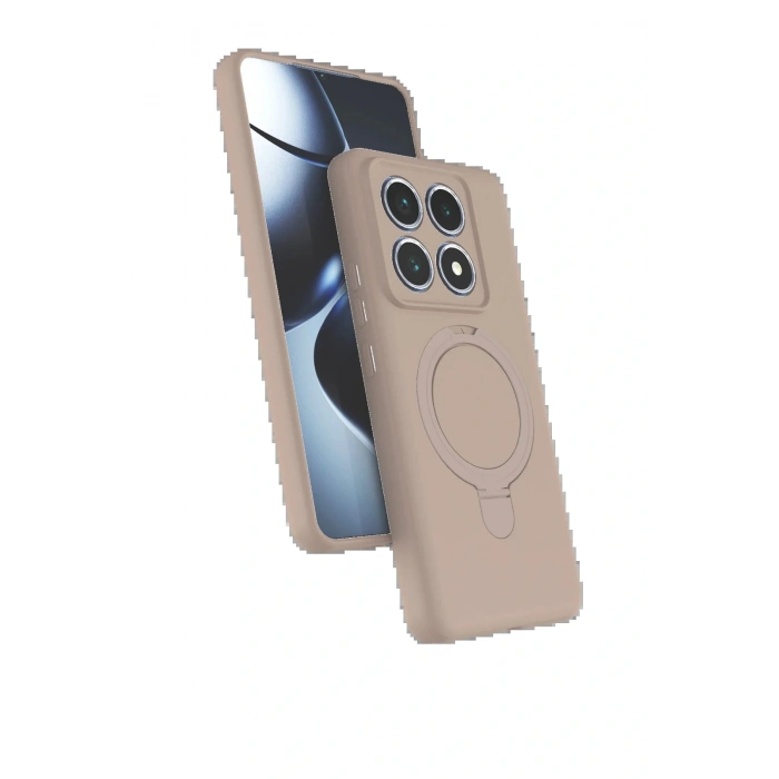 CPT05 Xiaomi Mi 14T Pro Regal Magsafe Standlı Kapak - Çöl Titanyum