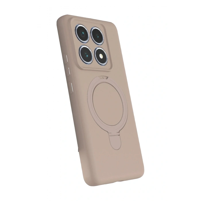 CPT05 Xiaomi Mi 14T Pro Regal Magsafe Standlı Kapak - Çöl Titanyum