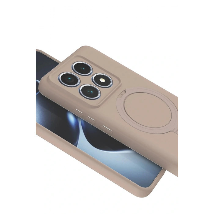 CPT05 Xiaomi Mi 14T Pro Regal Magsafe Standlı Kapak - Çöl Titanyum