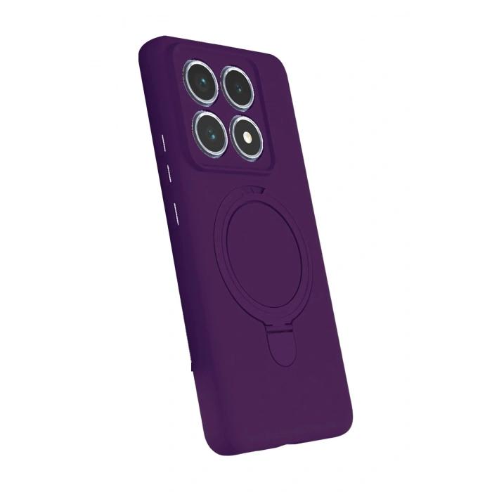 CPT05 Xiaomi Mi 14T Pro Regal Magsafe Standlı Kapak - Derin Mor