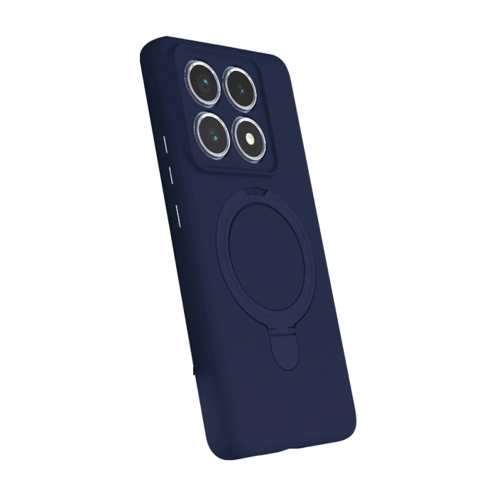 CPT05 Xiaomi Mi 14T Pro Regal Magsafe Standlı Kapak - Lacivert