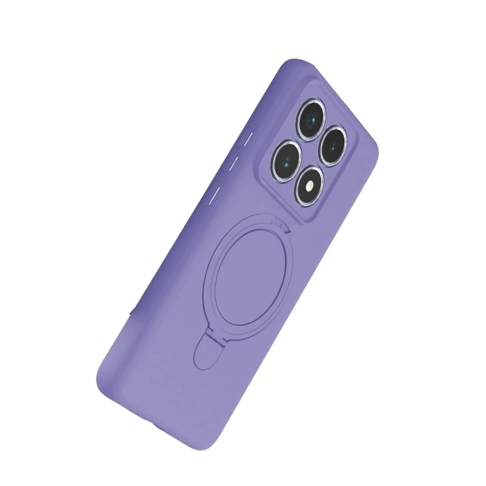 CPT05 Xiaomi Mi 14T Pro Regal Magsafe Standlı Kapak - Lila