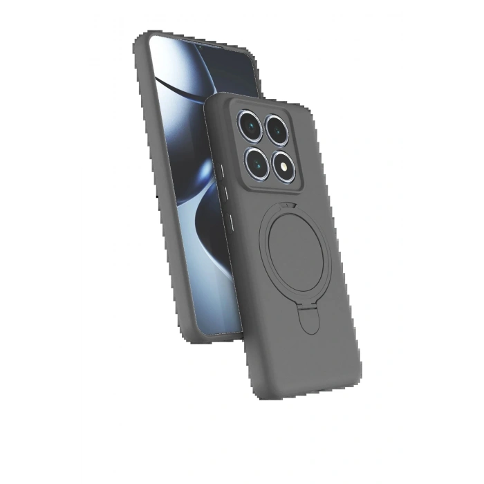 CPT05 Xiaomi Mi 14T Pro Regal Magsafe Standlı Kapak - Titan Gri