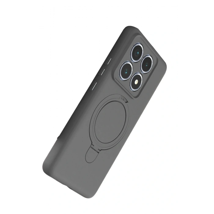 CPT05 Xiaomi Mi 14T Pro Regal Magsafe Standlı Kapak - Titan Gri