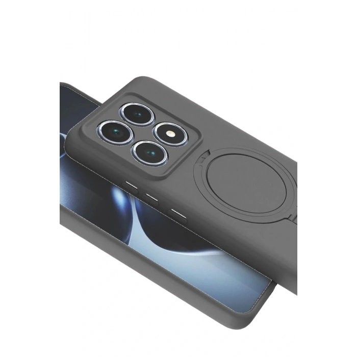 CPT05 Xiaomi Mi 14T Pro Regal Magsafe Standlı Kapak - Titan Gri