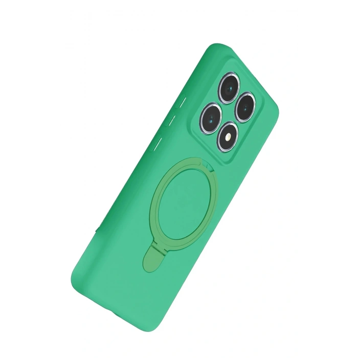 CPT05 Xiaomi Mi 14T Pro Regal Magsafe Standlı Kapak - Yeşil