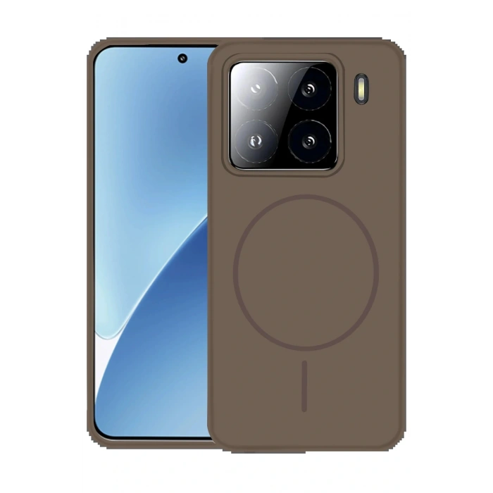 CPT05 Xiaomi Mi 15 Kılıf Jully Magsafe Kapak - Kahverengi