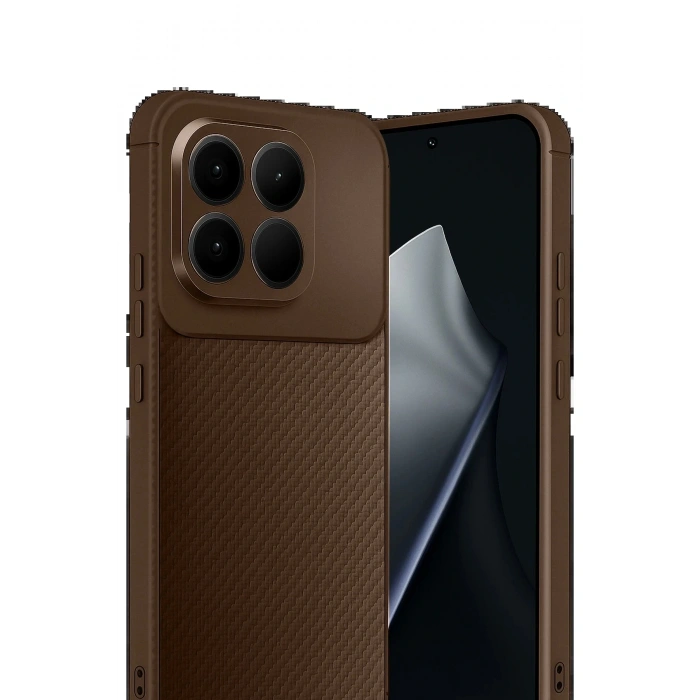 CPT05 Xiaomi Mi 15T Auto Focus Karbon Kapak - Kahverengi