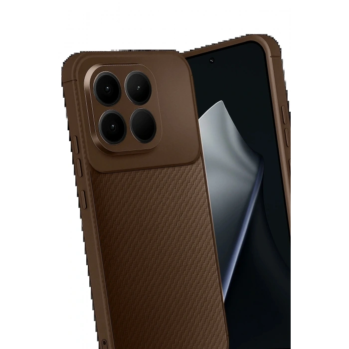 CPT05 Xiaomi Mi 15T Auto Focus Karbon Kapak - Kahverengi