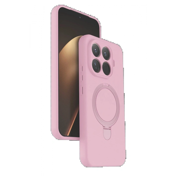 CPT05 Xiaomi Mi 15T Pro Regal Magsafe Standlı Kapak - Açık Pembe