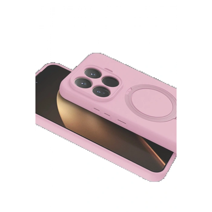 CPT05 Xiaomi Mi 15T Pro Regal Magsafe Standlı Kapak - Açık Pembe