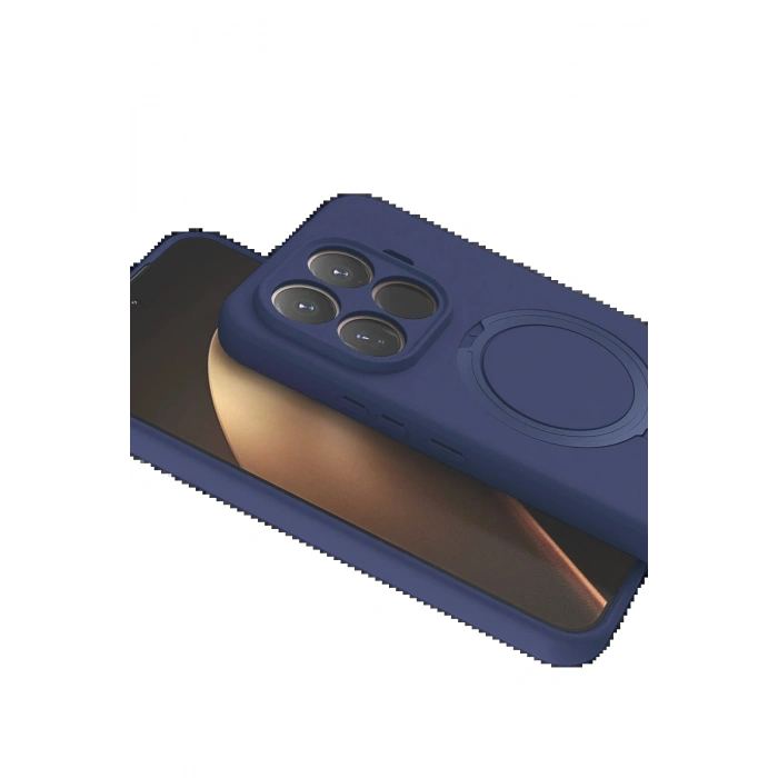 CPT05 Xiaomi Mi 15T Pro Regal Magsafe Standlı Kapak - Lacivert