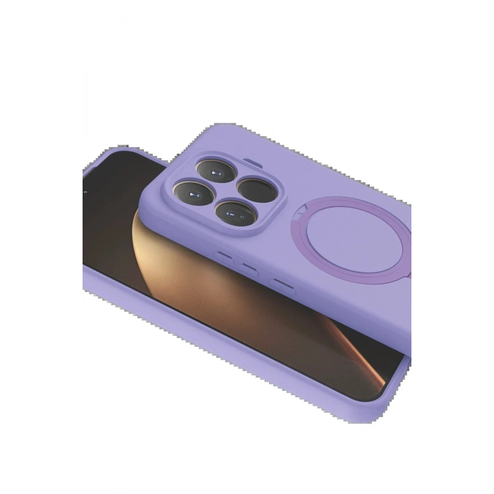 CPT05 Xiaomi Mi 15T Pro Regal Magsafe Standlı Kapak - Lila