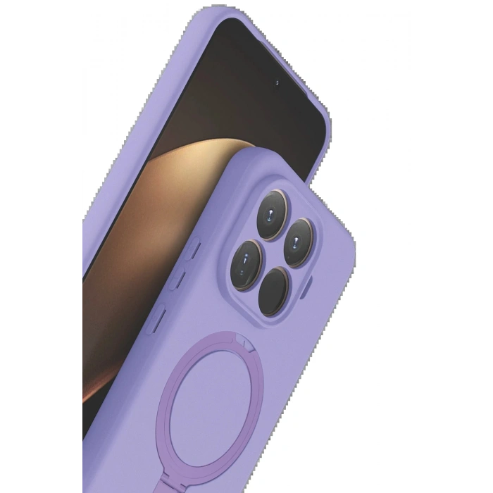 CPT05 Xiaomi Mi 15T Pro Regal Magsafe Standlı Kapak - Lila