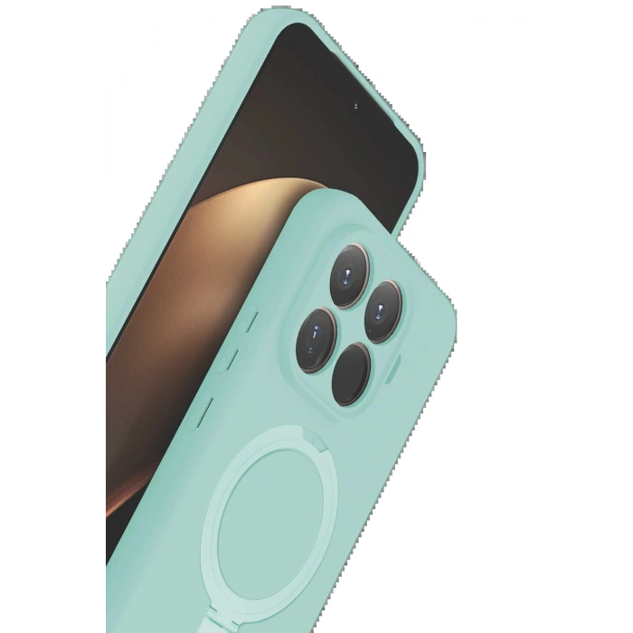 CPT05 Xiaomi Mi 15T Pro Regal Magsafe Standlı Kapak - Su Yeşili