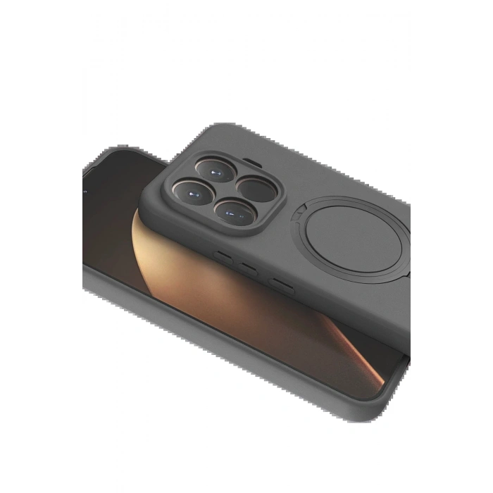 CPT05 Xiaomi Mi 15T Pro Regal Magsafe Standlı Kapak - Titan Gri