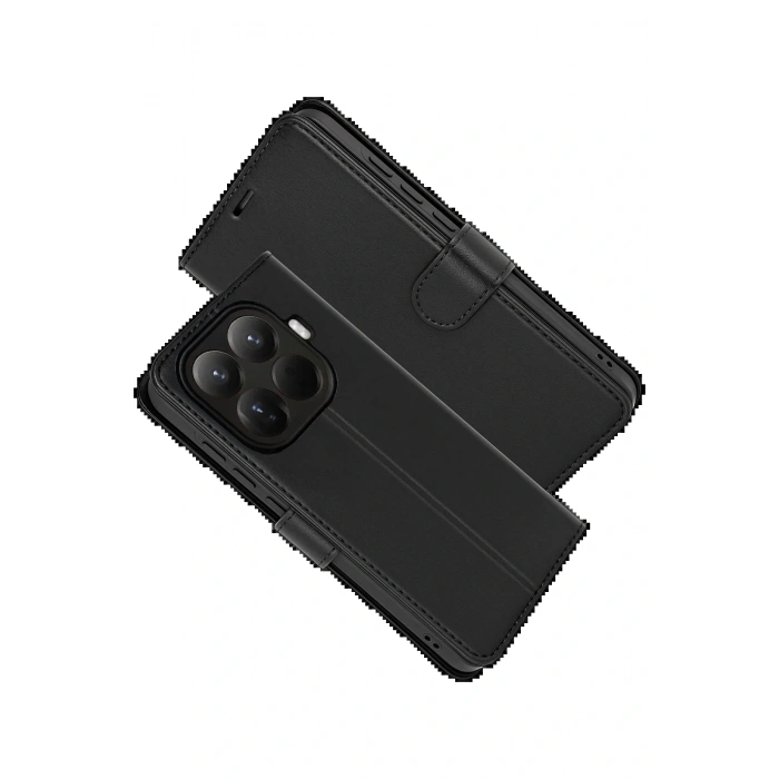 CPT05 Xiaomi Mi 15T Pro Trend S Plus Kapaklı Kılıf - Siyah