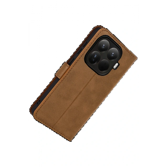 CPT05 Xiaomi Mi 15T Pro Trend S Plus Kapaklı Kılıf - Taba