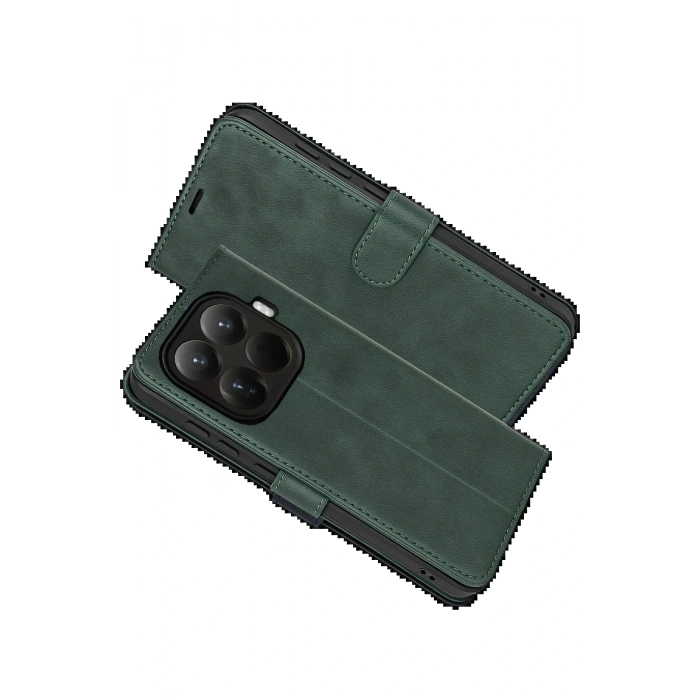 CPT05 Xiaomi Mi 15T Pro Trend S Plus Kapaklı Kılıf - Yeşil