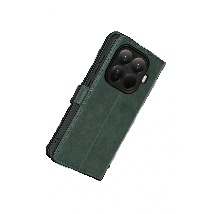 CPT05 Xiaomi Mi 15T Pro Trend S Plus Kapaklı Kılıf - Yeşil