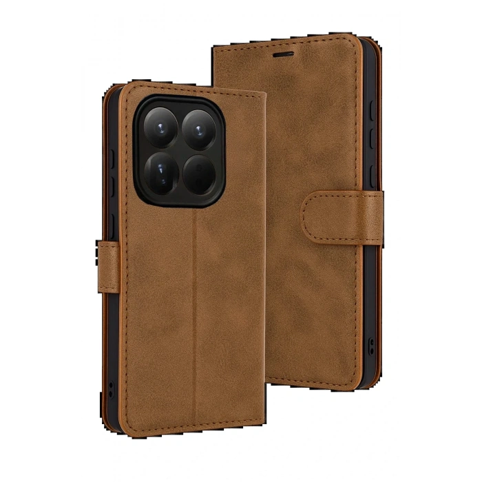 CPT05 Xiaomi Mi 15T Trend S Plus Kapaklı Kılıf - Taba