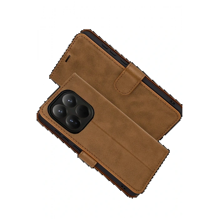 CPT05 Xiaomi Mi 15T Trend S Plus Kapaklı Kılıf - Taba