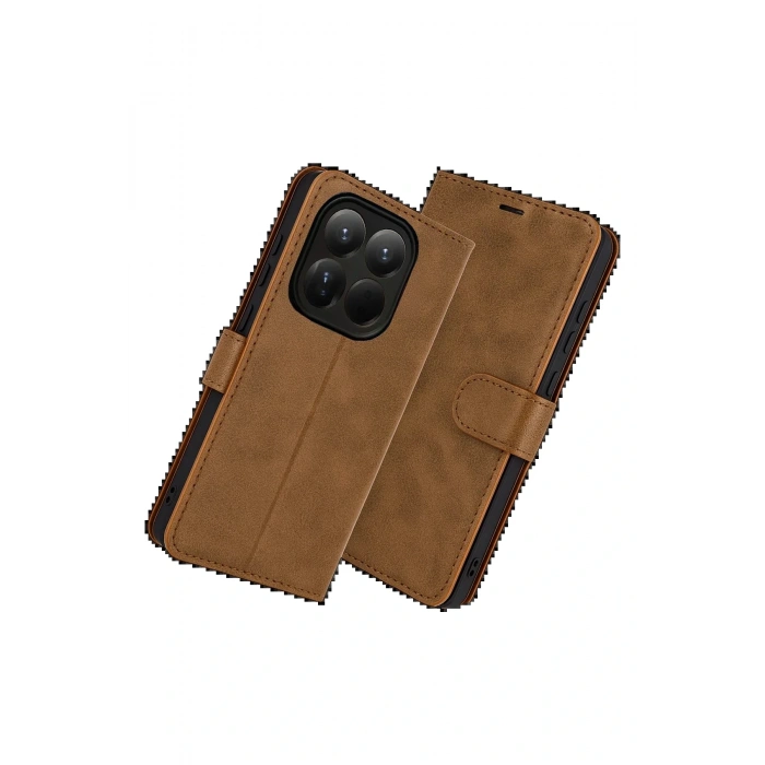 CPT05 Xiaomi Mi 15T Trend S Plus Kapaklı Kılıf - Taba