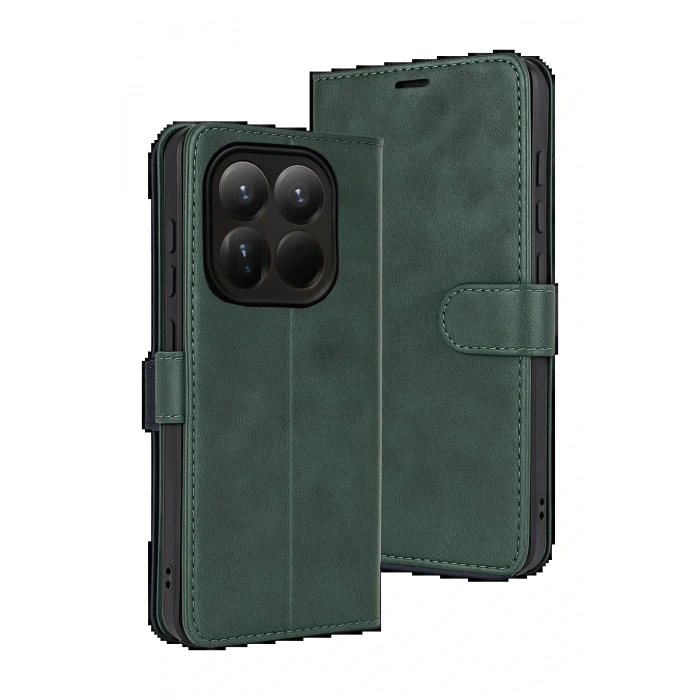 CPT05 Xiaomi Mi 15T Trend S Plus Kapaklı Kılıf - Yeşil